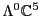 $\Lambda ^0
{\mathbb{C}}^5$