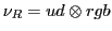 $\nu_R = ud \otimes rgb$