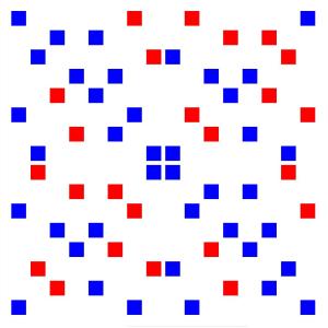 Real representation matrix for neutral Clifford algebra R_{2,2}